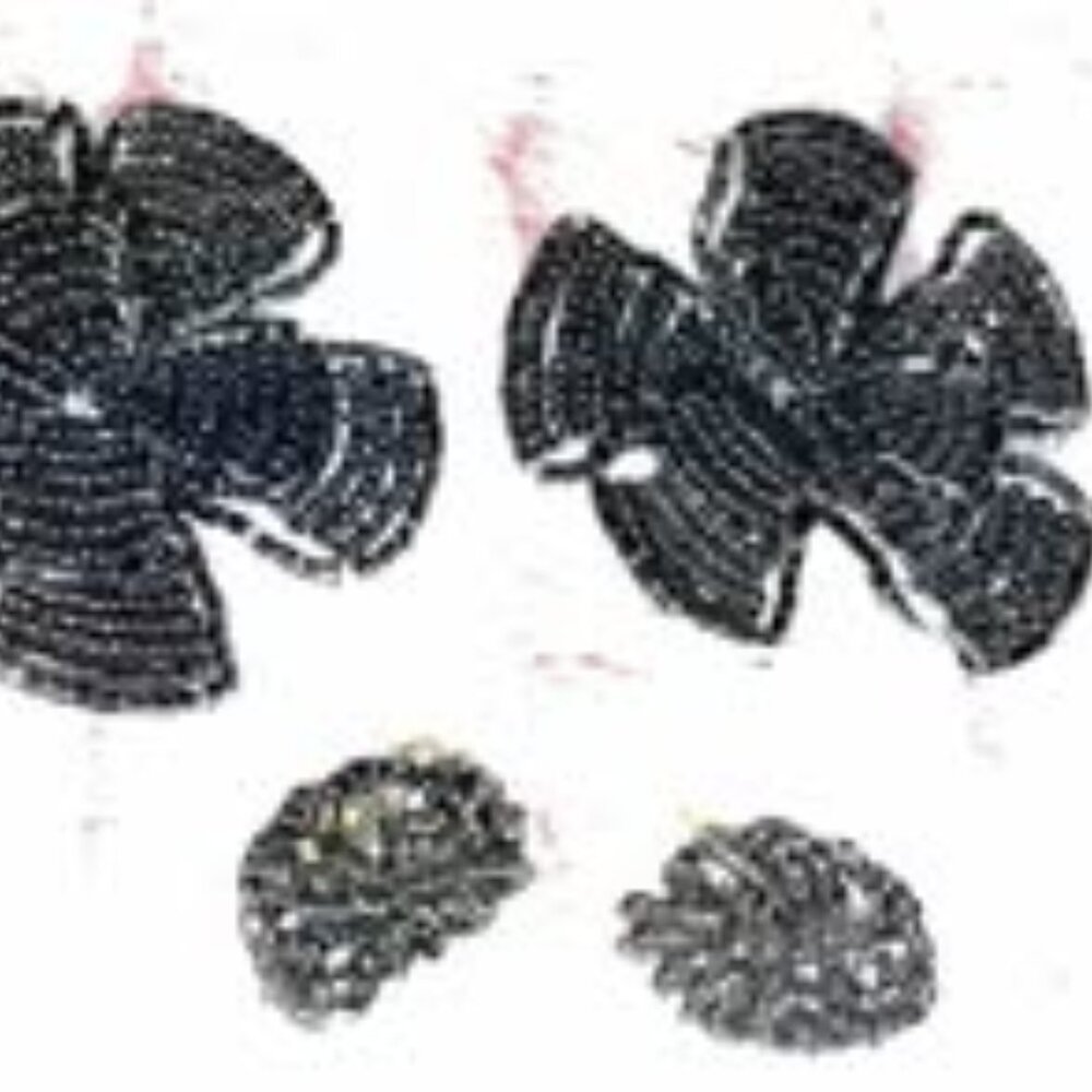 Vintage shoe clips & earrings